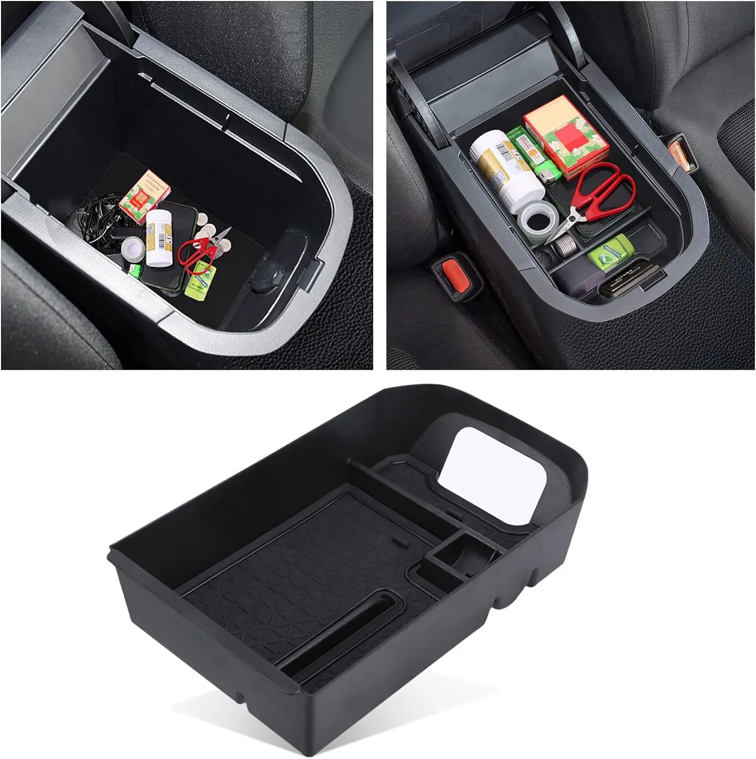 Center Console Organizer Compatible with Toyota RAV4 2024-2019 Interior Accessories Gear Shift Storage Tray Secondary Box