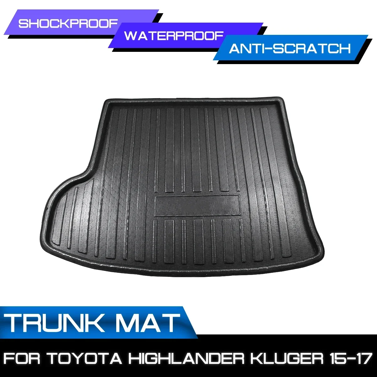 

Автомобильный напольный коврик, ковер для Toyota Highlander Kluger 2015 2016 2017, задний багажник, противогрязевая крышка
