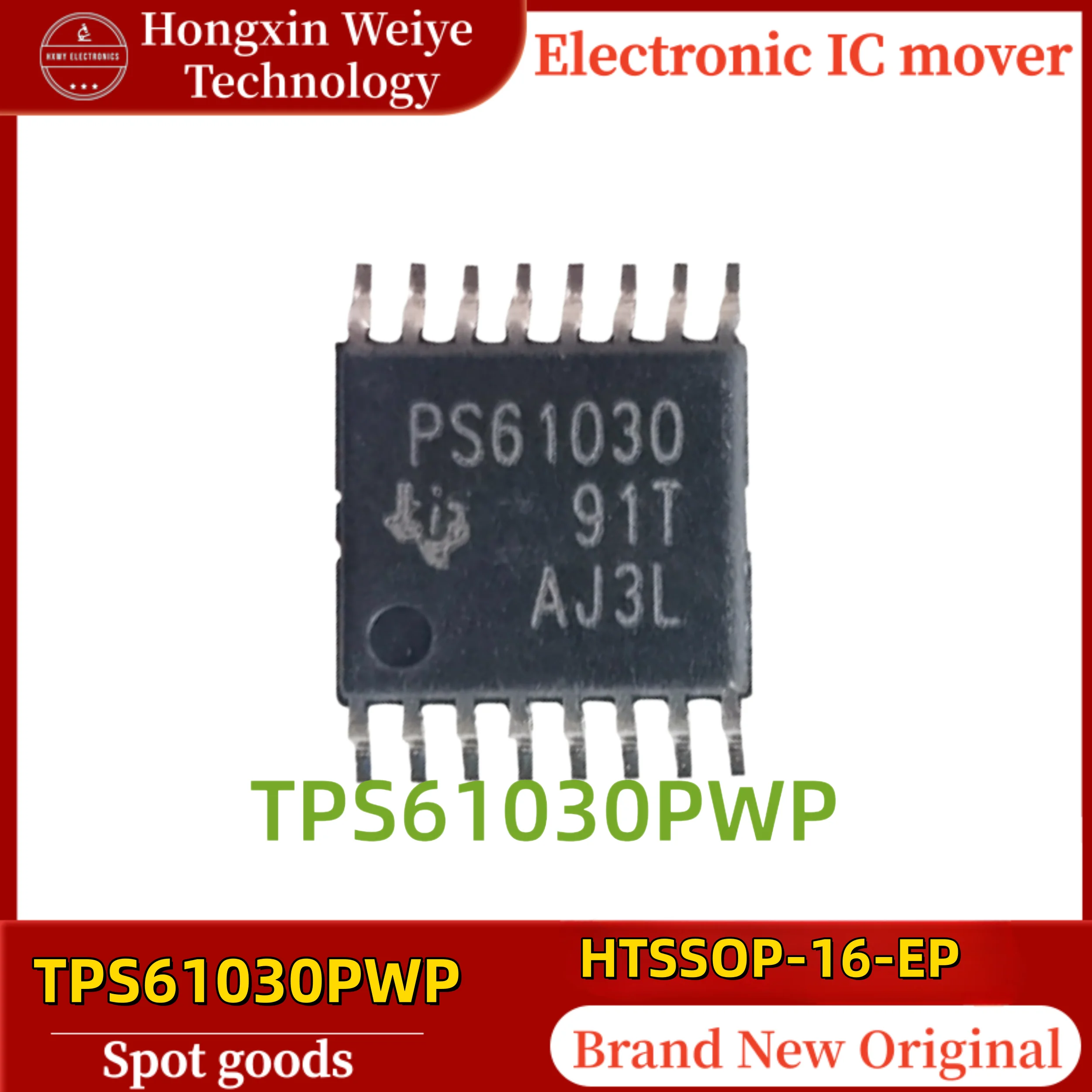 (10/30/50 Pieces) TPS61030PWP PS61030 HTSSOP-16-EP 1.8V~5.5V DC-DC Boost Converter Power Management IC Original Brand New In Sto