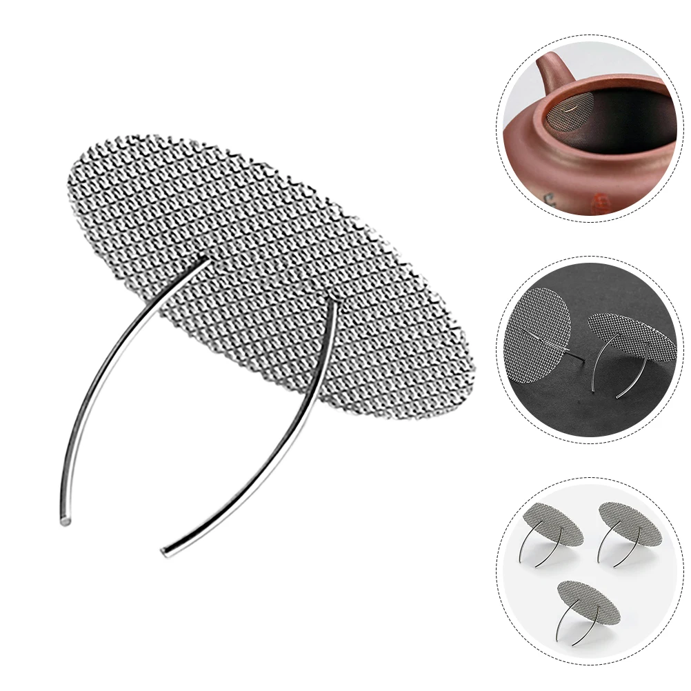 

3pcs Stainless Steel Filter Strainer Fine Mesh Infuser Reusable Teapot Insert For Loose Leaf Replacement Accessory Kettle Mesh