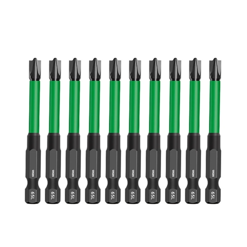 10Pcs Bohrer 65mm/110mm Magnetische Fahrer Bits Schraubendreher Bit mit Hülse für Schlagschrauber Power Werkzeug dropShipping