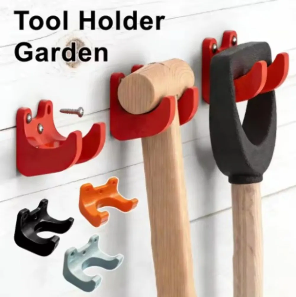 3D Printed Gardening Hook Sturdy Multi Function Wall Mount For Storing Brooms Shovels Rakes Heavy Duty Household Organizer
