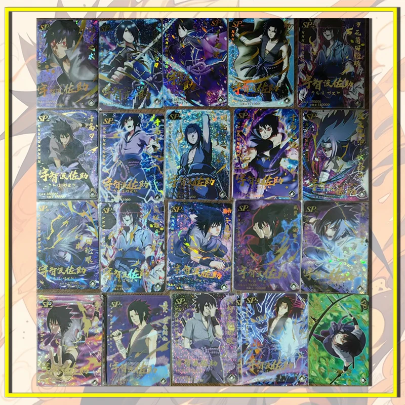 Anime  NARUTO SP card Uchiha Sasuke Single-player series Rare cards tidal current boy Toy collection Birthday Christmas gifts