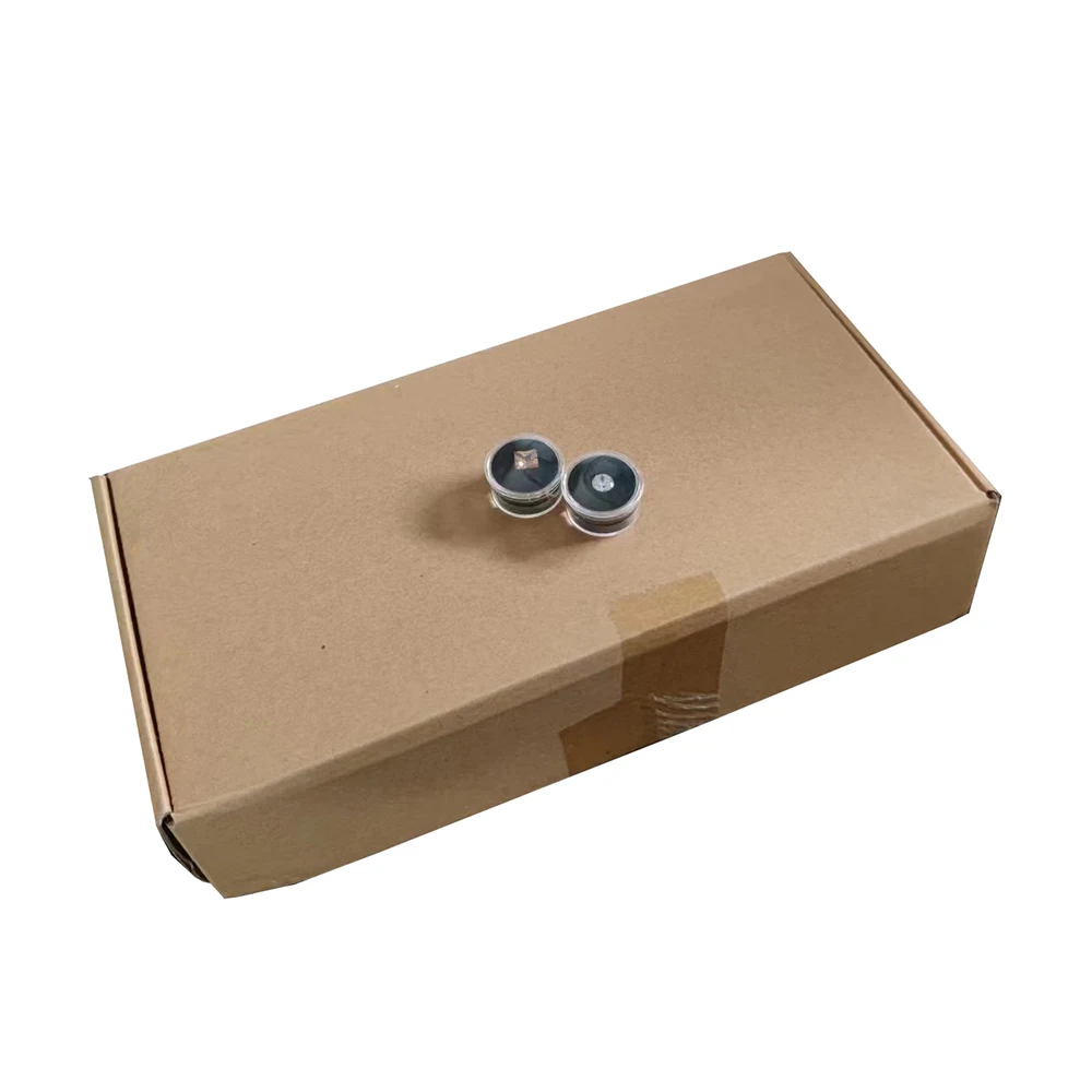 200Pcs Transparent Diamond Storage Box Round Gem Stone Display Case Loose Diamond Beads Piercing Jewelry Showcase Nail Art Boxes