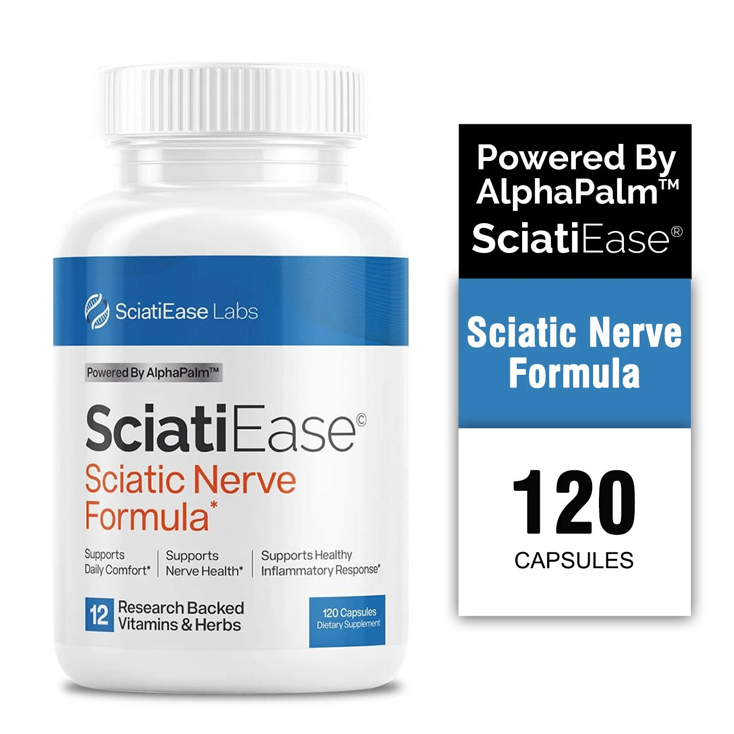 تركيبة تسهل العصب الوركي - تقلل من الانزعاج العصبي وآلام المفاصل، ومضادة للالتهابات، والحفاظ على صحة العصب، وزيادة القدرة على التحمل