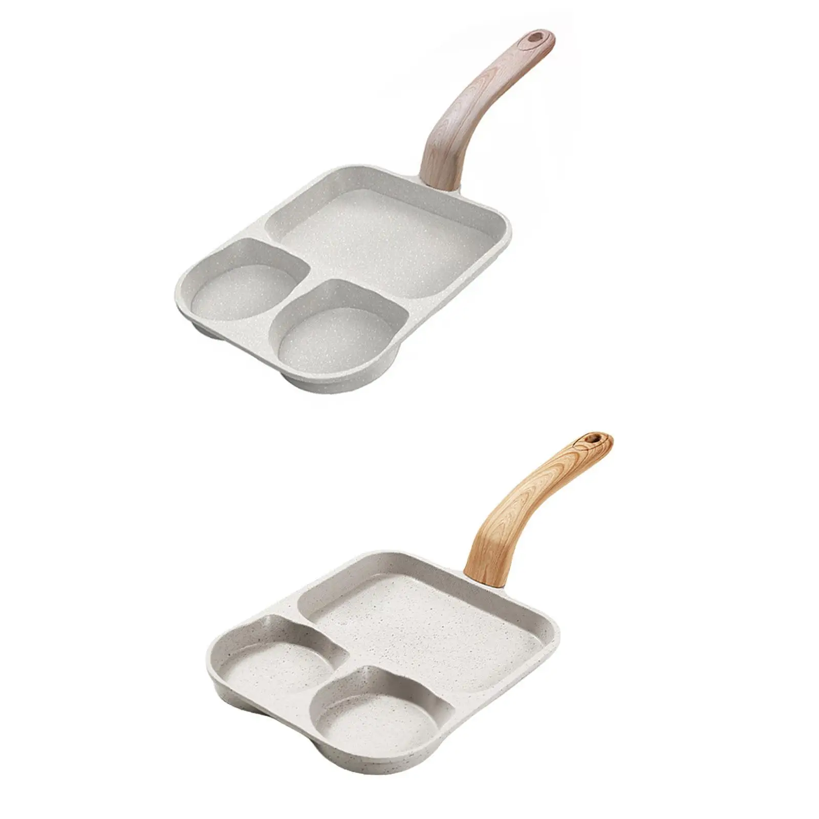 3 in 1 Breakfast Frying Pan Kitchen Cooking Tool Nonstick Universal Cooking Pan Multi Section Breakfast Pan for Cooking Steak