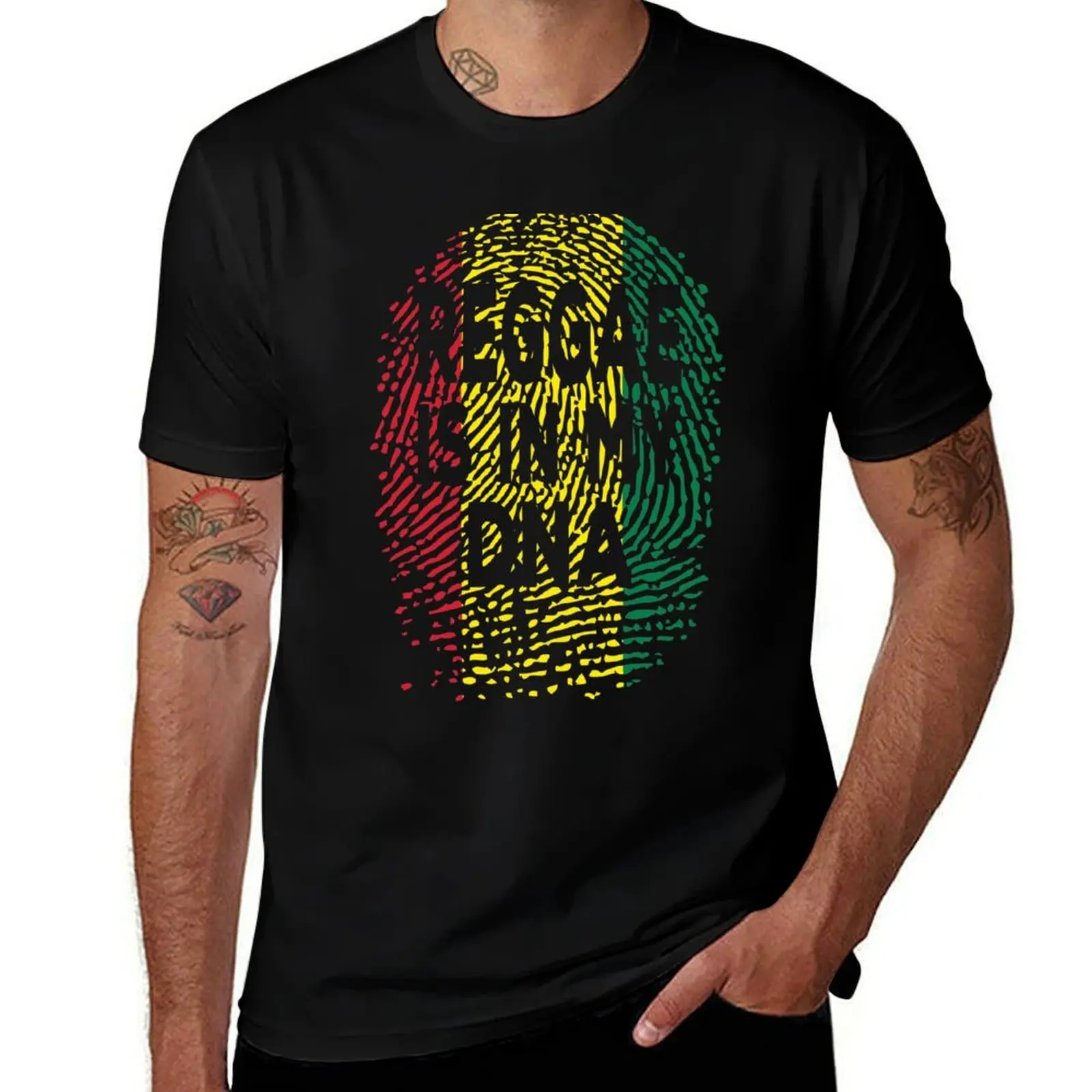 

Reggae Is In My DNA T-Shirt cotton tshirt 100% t shirts for man cotton funny t shirts for man graphic funny T-Shirt
