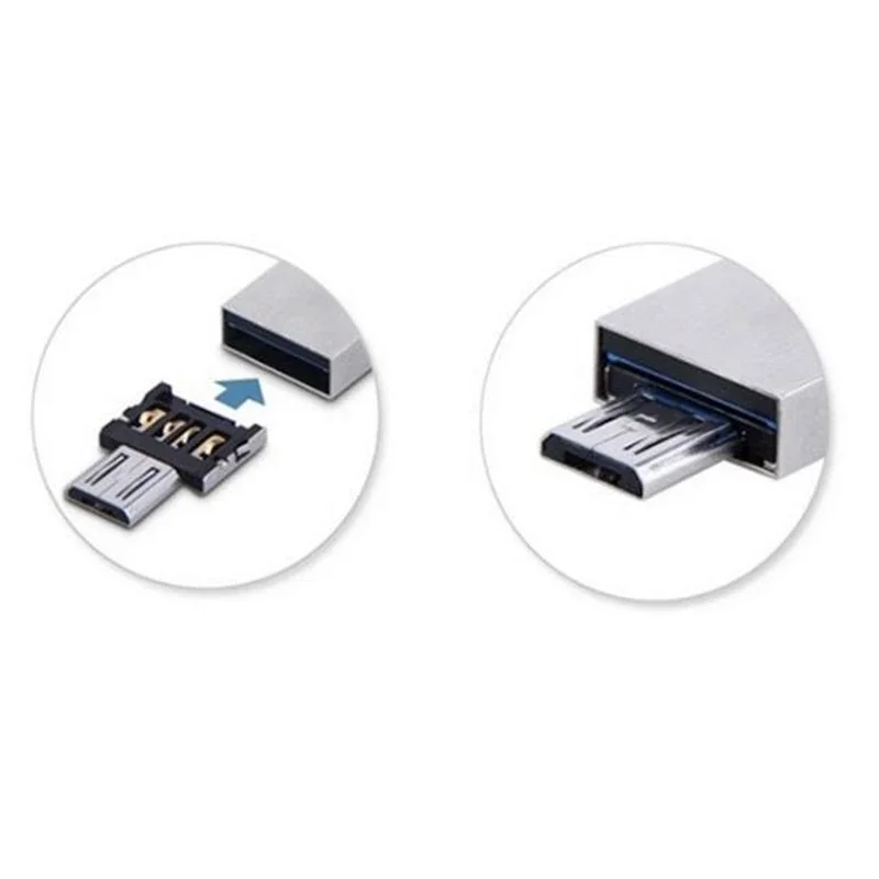 100pcs Ultra Mini DM Micro USB 5pin OTG Adapter Connector for Cell Phone Tablet & USB Cable & Flash Disk