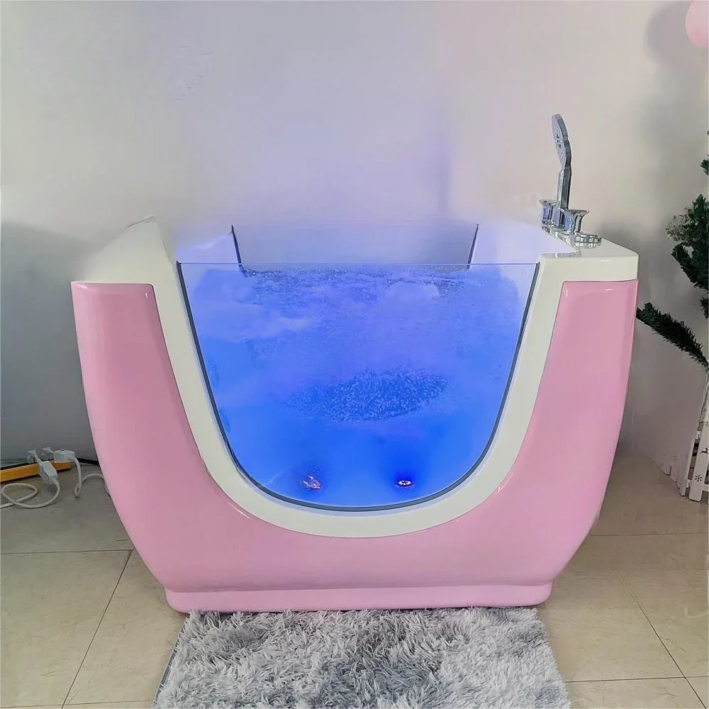 Multifunctional Acrylic Glass Spa Children\'s Bath Baby Spa Jacuzzi Freestanding Bath