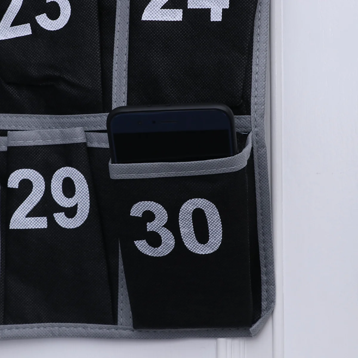 

30 Pockets Cell Phone Hanging Bag Thicken Non-Woven Fabric Door Organizer Classroom Sundries Holder Phone Hanging Bag