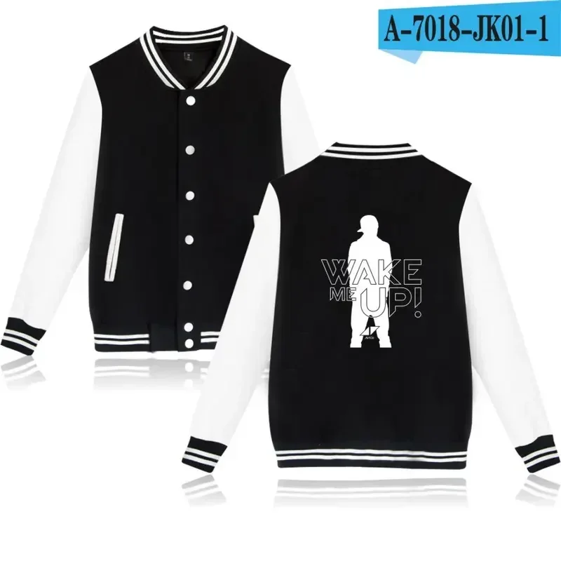 Dj Avicii Baseball Jacks Heren Winter Casual Print Avicii Print Populaire Jas Mannen Cool Plus Size Kleding 4xl