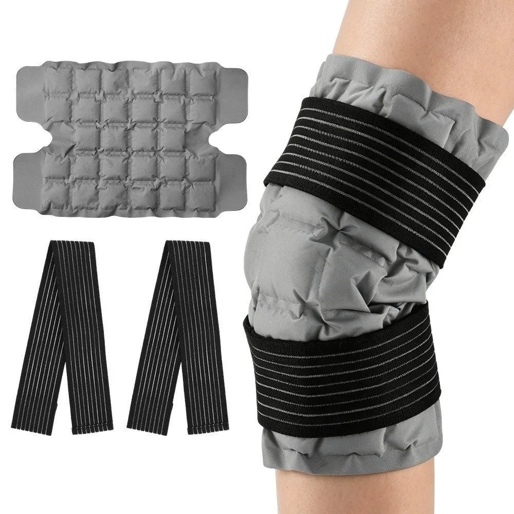 Reusable Knee Ice Pack Wrap Physical Cooling Self-absorbing Cold Compress Wrap 360° Wrap Design Cold Pack Wrap Hot Cold Compress
