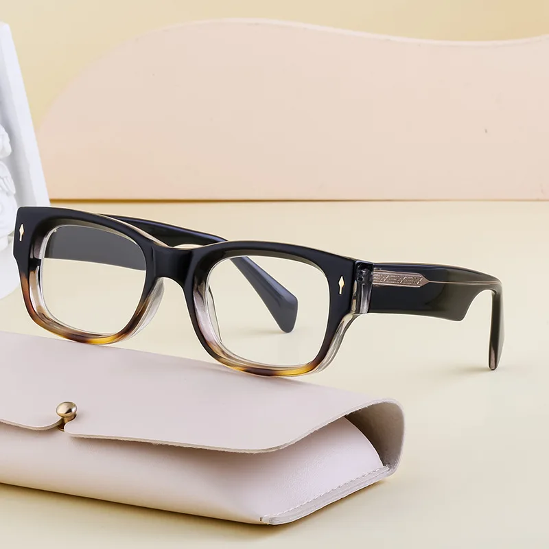 

Designer Brand Sunglasses Men Fashion Square Acetate Eyewear Women UV400 Prescription Classic Eyeglasses