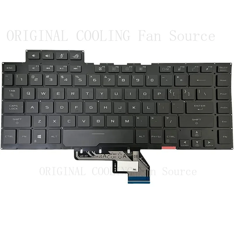 R+  New For ASUS ROG GU502GW GU502GW-AH76 Per-key RGB Backlit US English keyboard
