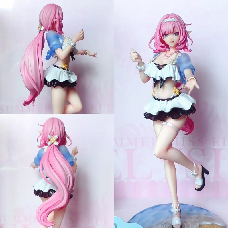 

New Genuine Honkai Impact 3 Elysia 1/8 Scale Anime Action Figure Summer Rhapsody Desktop Ornament Cute Model Girl Doll Gift Toys
