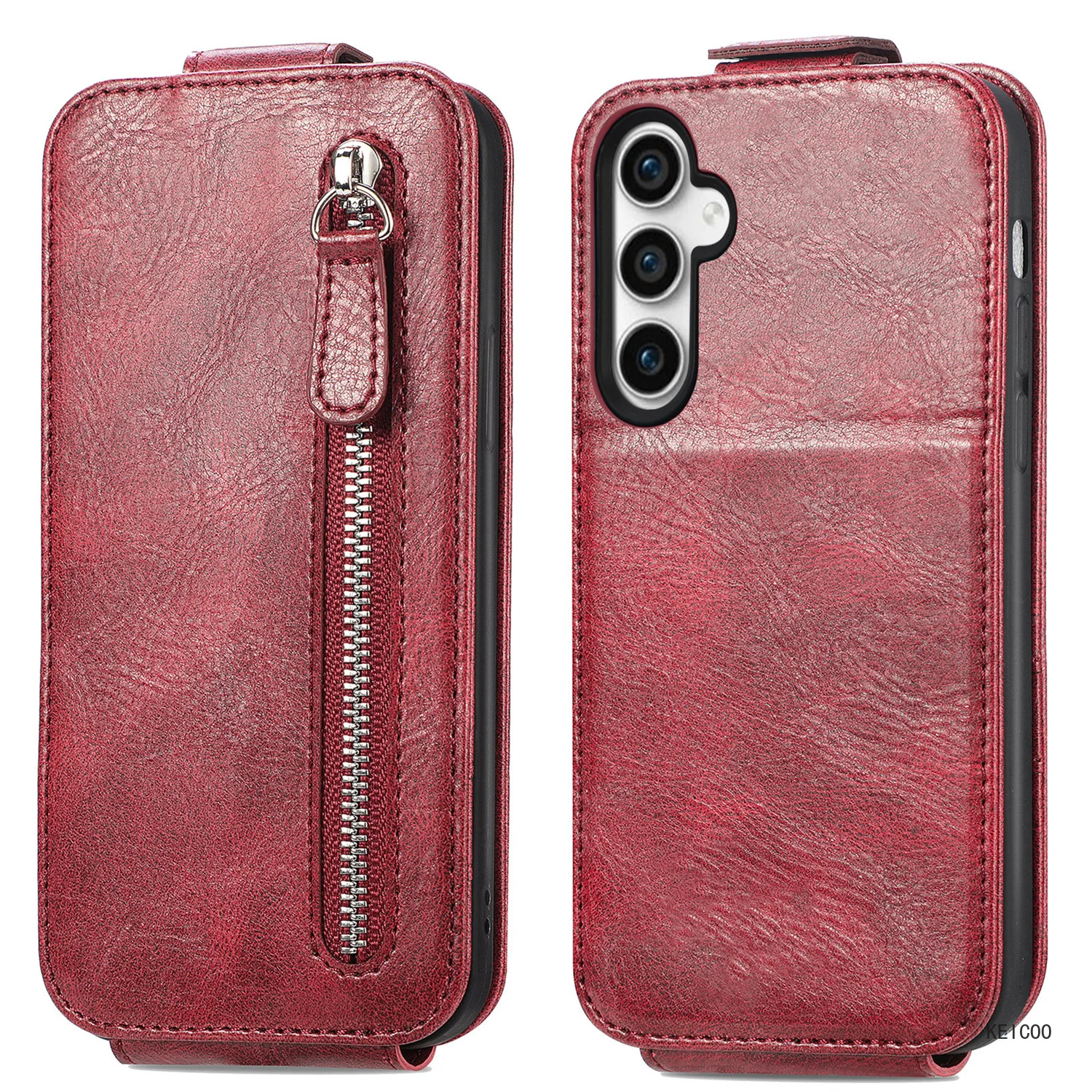 Etui Shockproof Protective Leather Sheath For Samsung Galaxy S23 FE S23FE GalaxyS23FE Phone Housing Holder Card Slot Wallet Clip