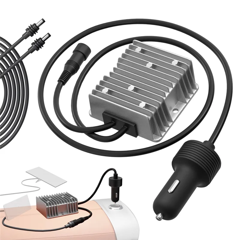 

FULL-For Starlink Gen 3 DC Cable Step Up Power Adapter 57V 4.5A Output 10V-36V Input 18AWG Car Charger Cigarette Lighter