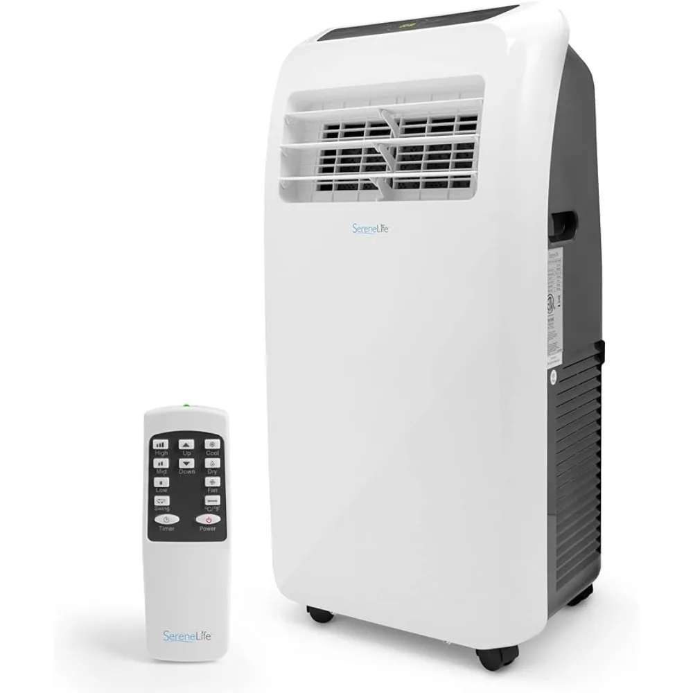 

SereneLife SLPAC12.5 SLPAC 3-in-1 Portable Air Conditioner with Built-in Dehumidifier Function,Fan Mode, Remote Control