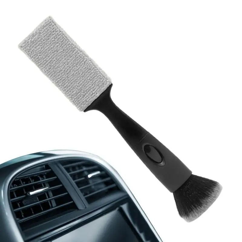 

Auto Cleaning Brushes Air Outlet Detailing Cleaning Brush Curved Handle Interior Cleaning Tool For Dashboard Air Vent Center