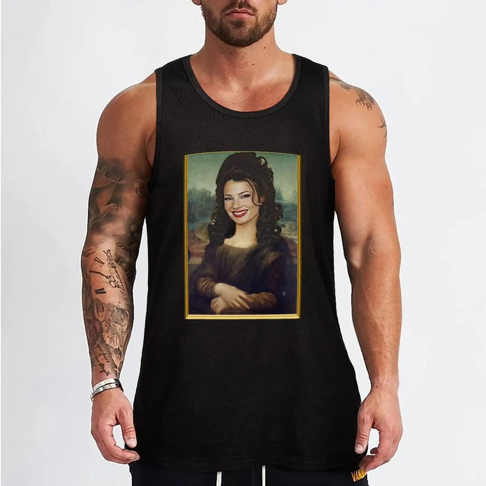 The Nanny - Mona Lisa Tank Top T-shirt for fitness T-shirt sports T-shirt Men's gym gym