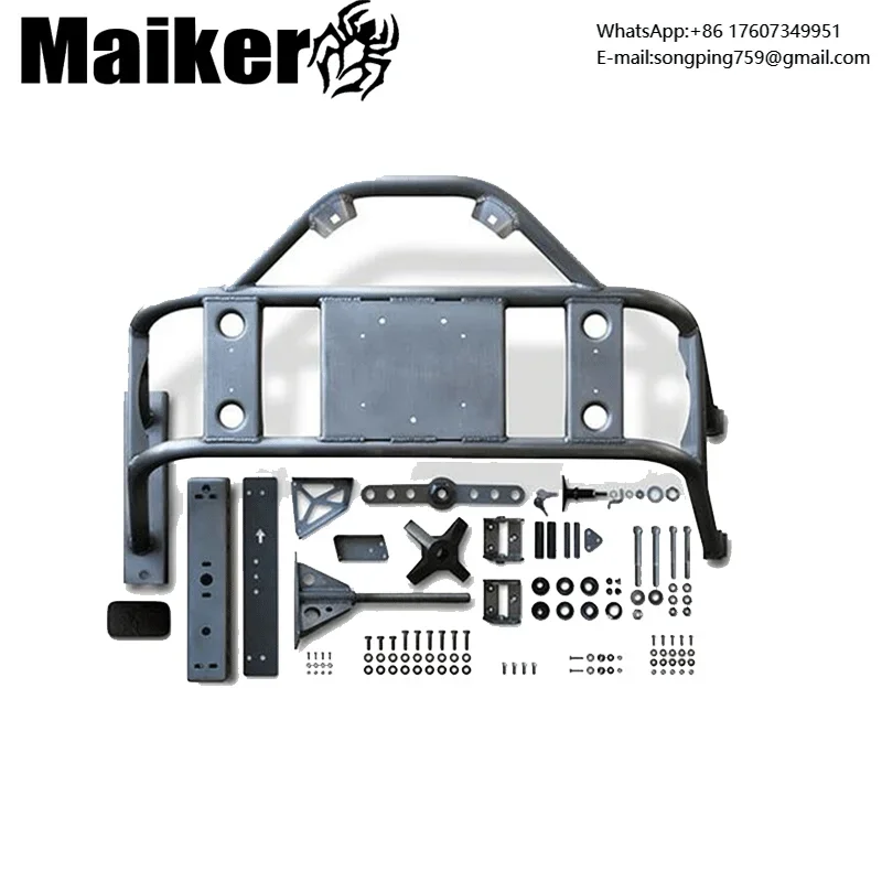 Spare Tire Carrier for Jeep Wrangler JK 07-17 Offroad Rear Bumper Guard Spare Tire Rack 4x4 Accessory Maiker Manufacturer