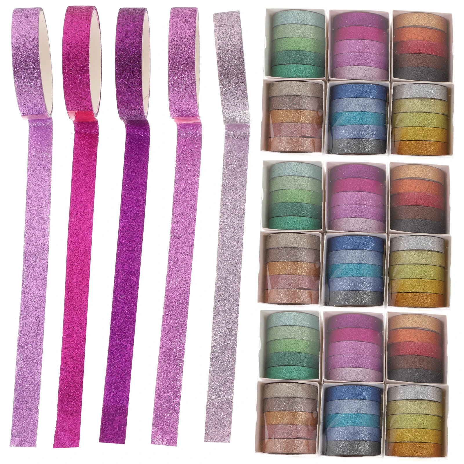 

Glitter Washi Tape Decorative Notebook Crafts Scrapbooking Decoration DIY Paper Gift Wrapping Reliable Durable Portable