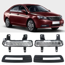 Car LED DRL Daytime Running Light For Geely Emgrand 7 EC718 2010-2014 Fog Light Fog Lamp Frame Cover