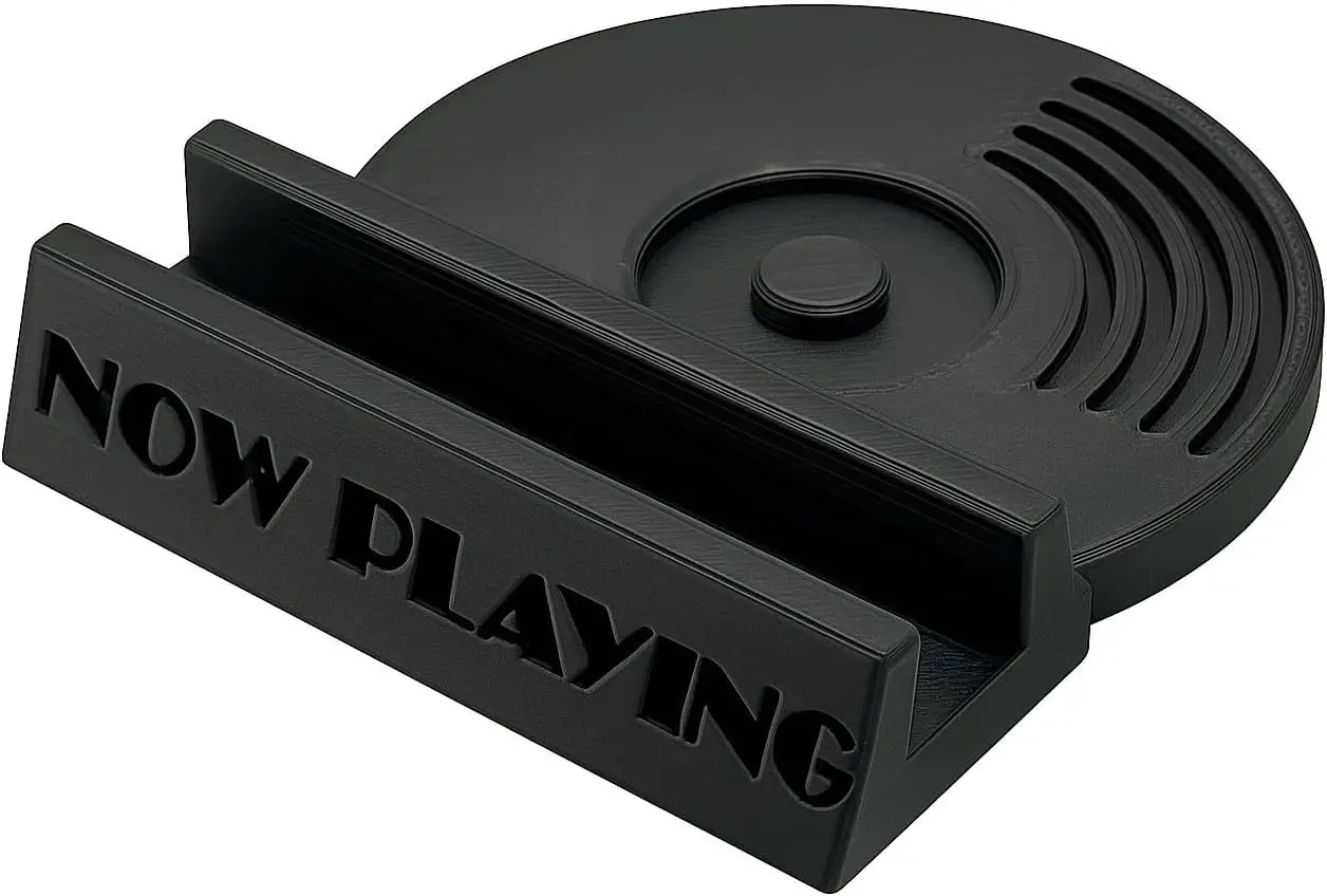 

CD Now Playing Display Stand – Minimalist Holder Rack for Single CD – Acrylic Storage Shelf Display for Jewel Case – Compact Des