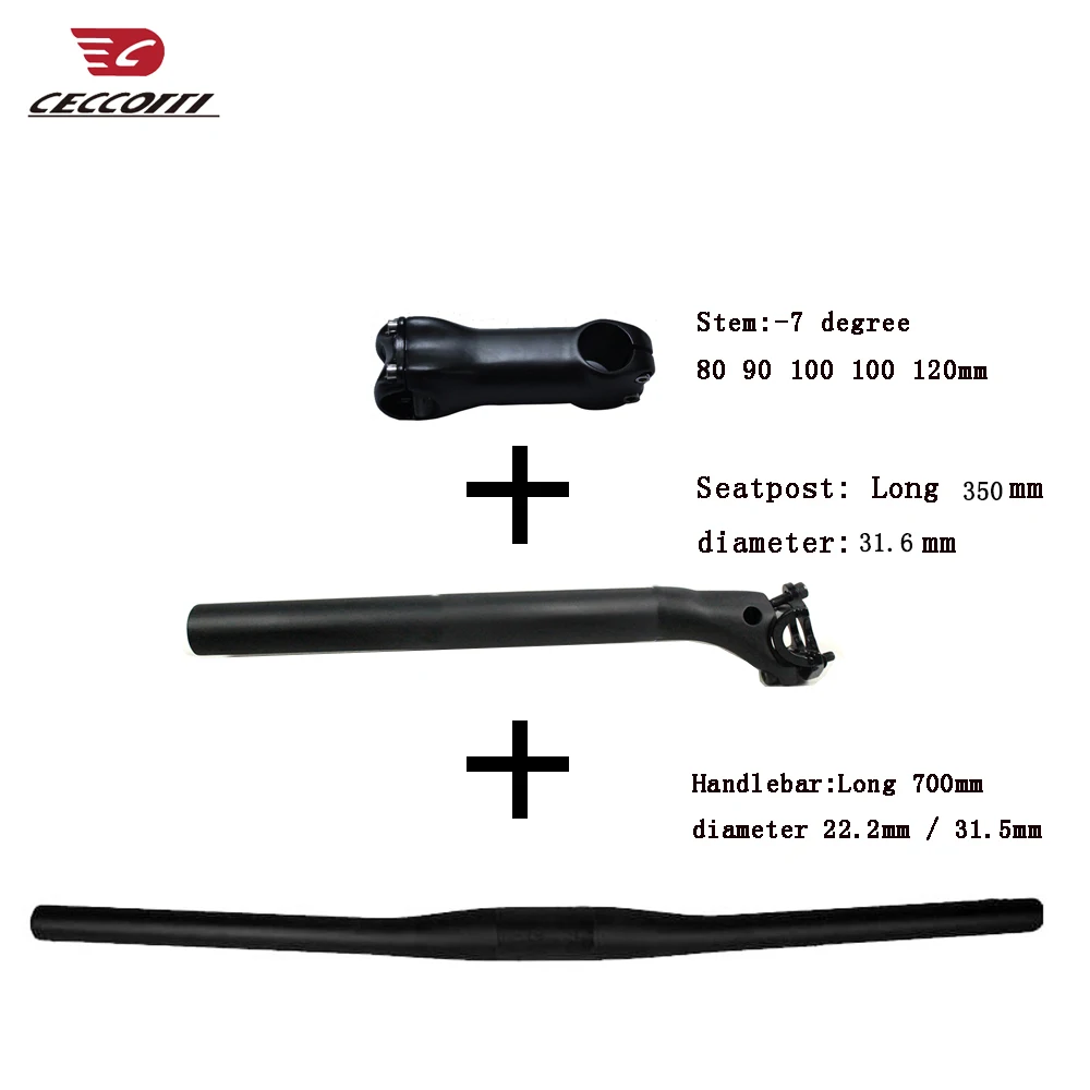 Mountain Bike Handlebar Stem, T1000 Seatpost, Full Carbon Fiber Material Parts, Bicycle Accessories, Good Price