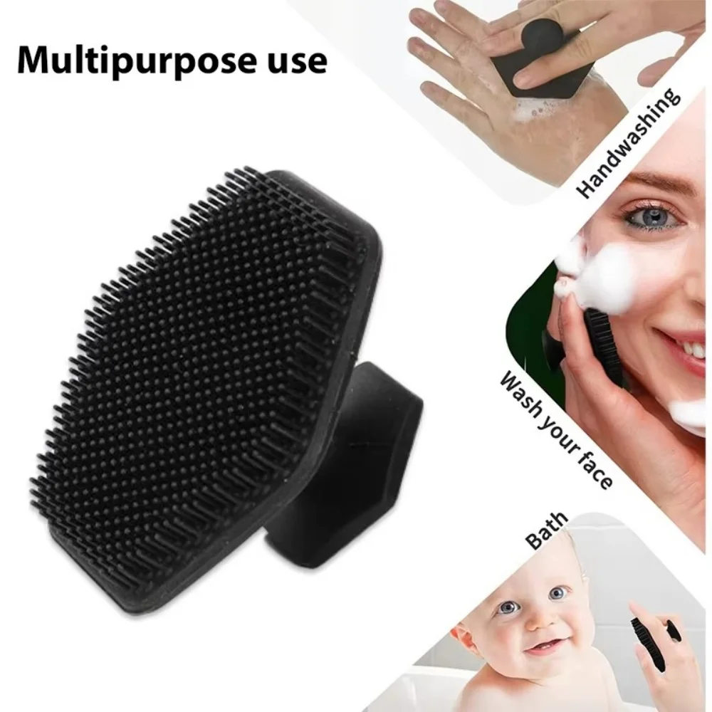 Mini Face Scrub Brush Single Pack Deep Cleansing Facial Exfoliator Massage Tool Skin Cleaner For Male Shaving Facial Care Gadget