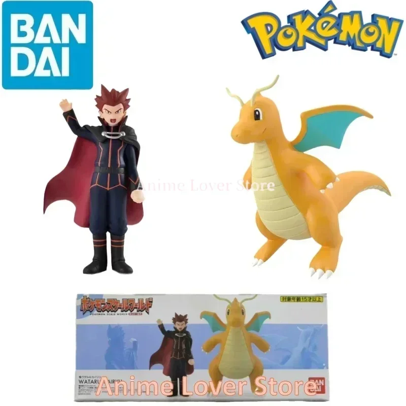 Bandai Original Scale World POKEMON Kanto Region Lance Dragonite zabawki figurki Anime dla dzieci ozdoby na prezent Model kolekcjonerski