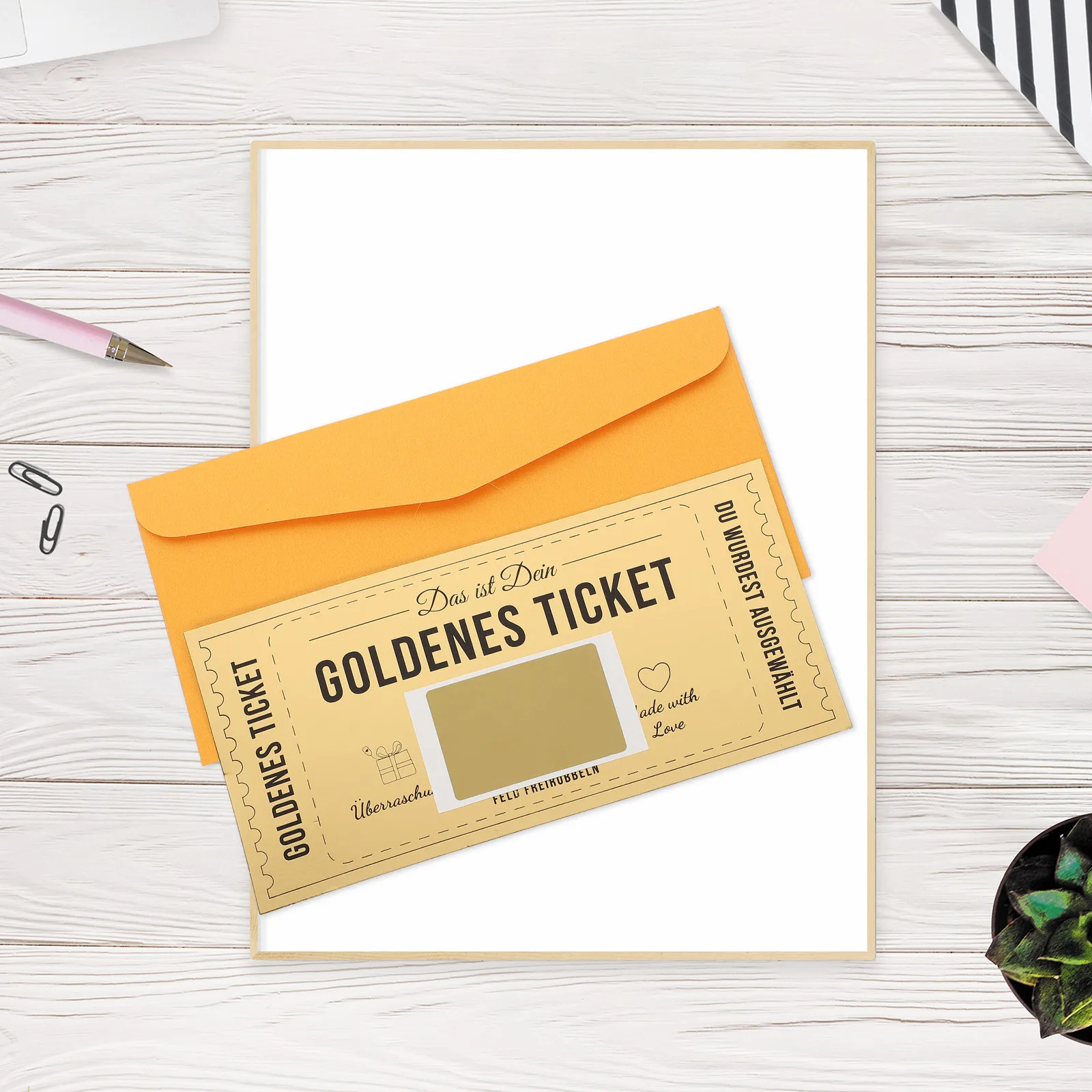 

Funny Scratch Off Cards Customizable Gold Tickets Party Prizes Stickers Birthday Christmas Gathering Office School Craft