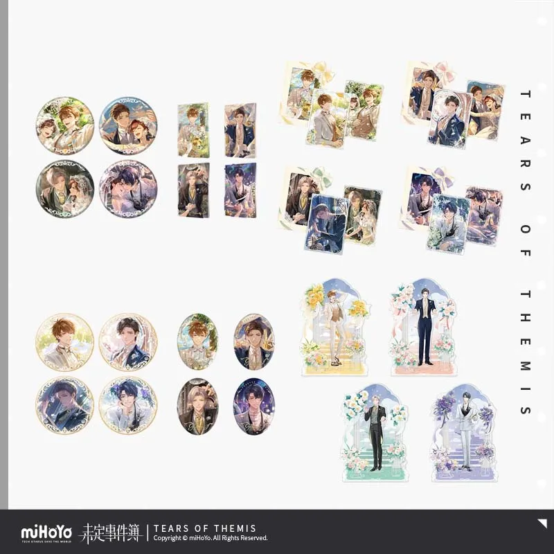 

Sunsyea Tears of Themis Official Merch miHoYo Original Authentic Forever Begins With You Series Badge Cards Set Raven Libra