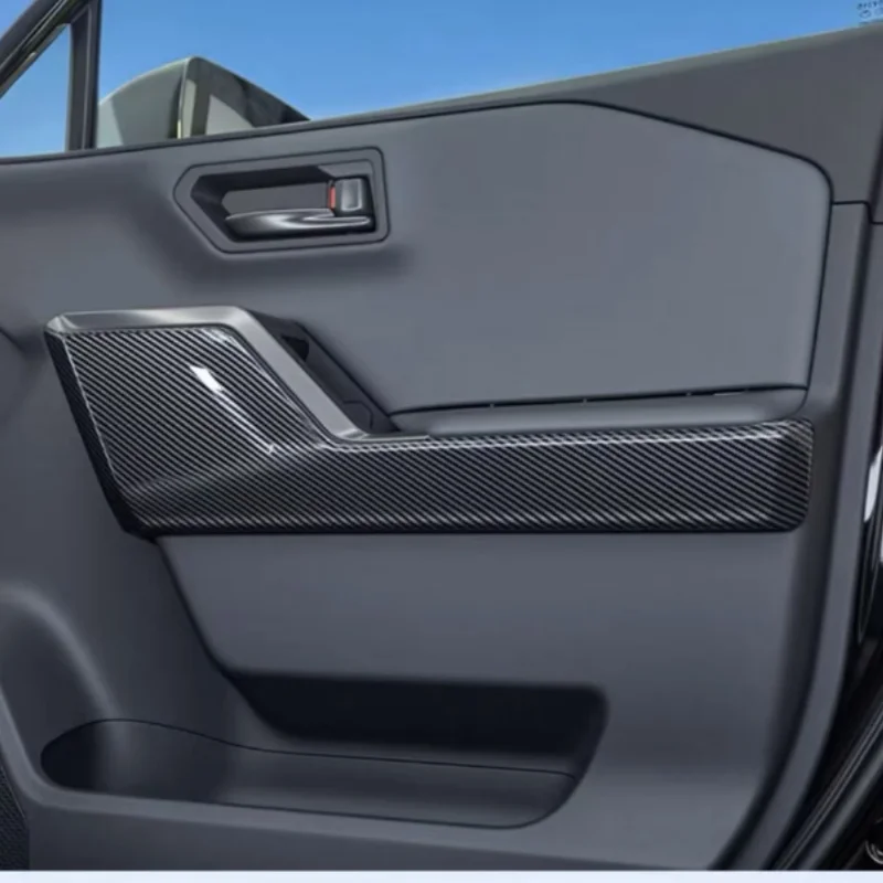 For Toyota RAV4 XA60 2026-2027 door armrest decoration protection plate and four door ABS carbon fiber door modification