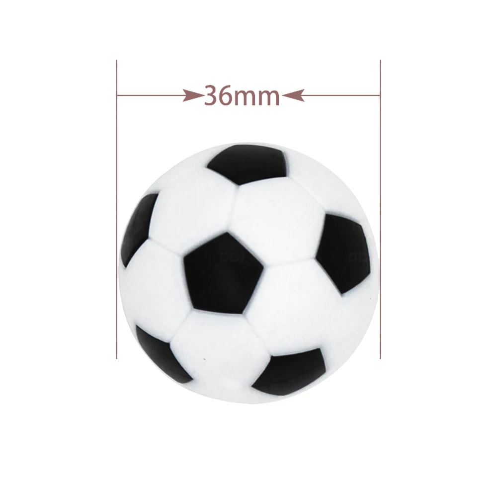 6Pcs Mini Harz Tischfußball Zubehör Tischfußball Fußball 36mm Spielen Werkzeug Teile Für KICKER Bälle Für Tischfußball Maschinen