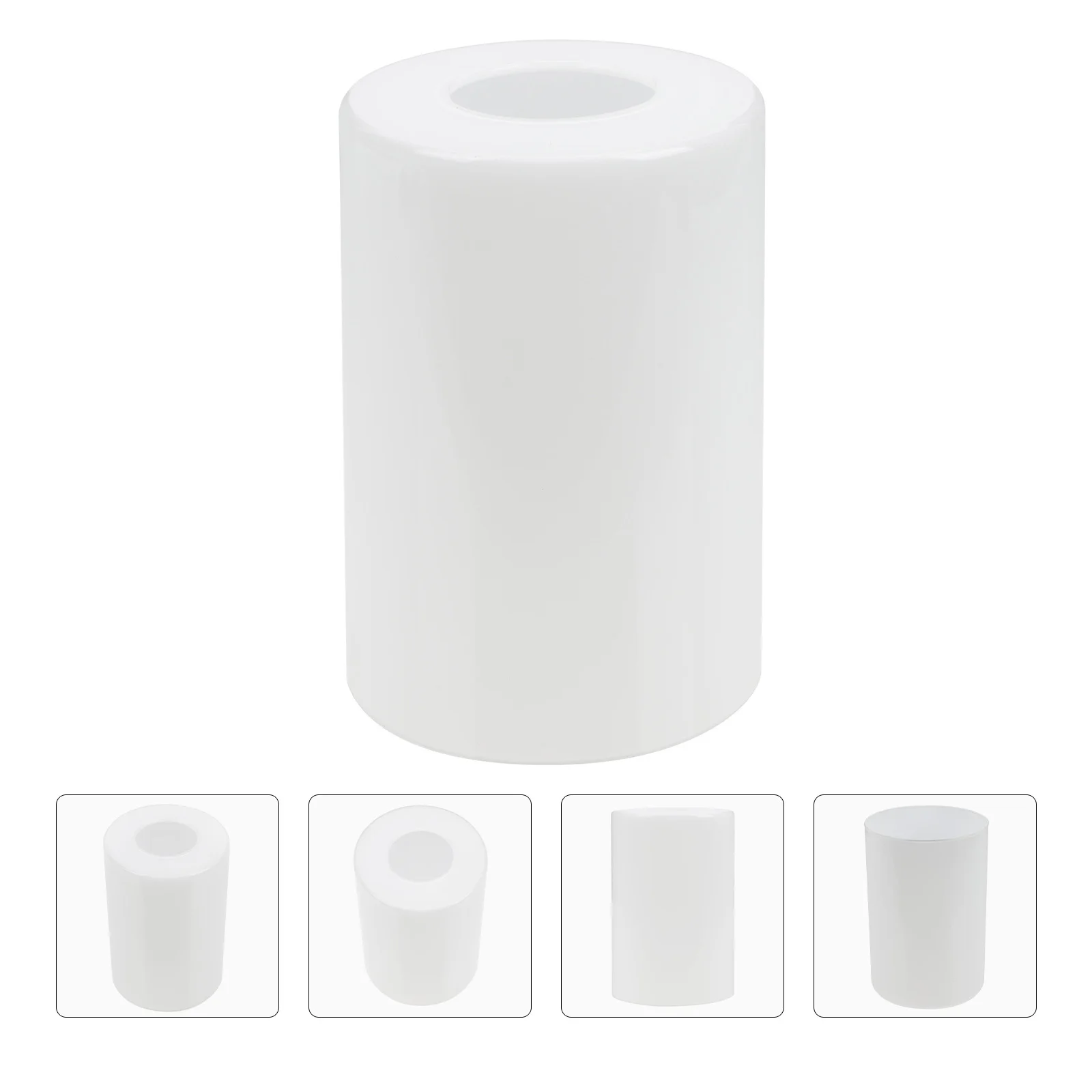 

Lampshades for Table Lighting Part Clear Replacement Tube Cylinder Glass Opal White Small