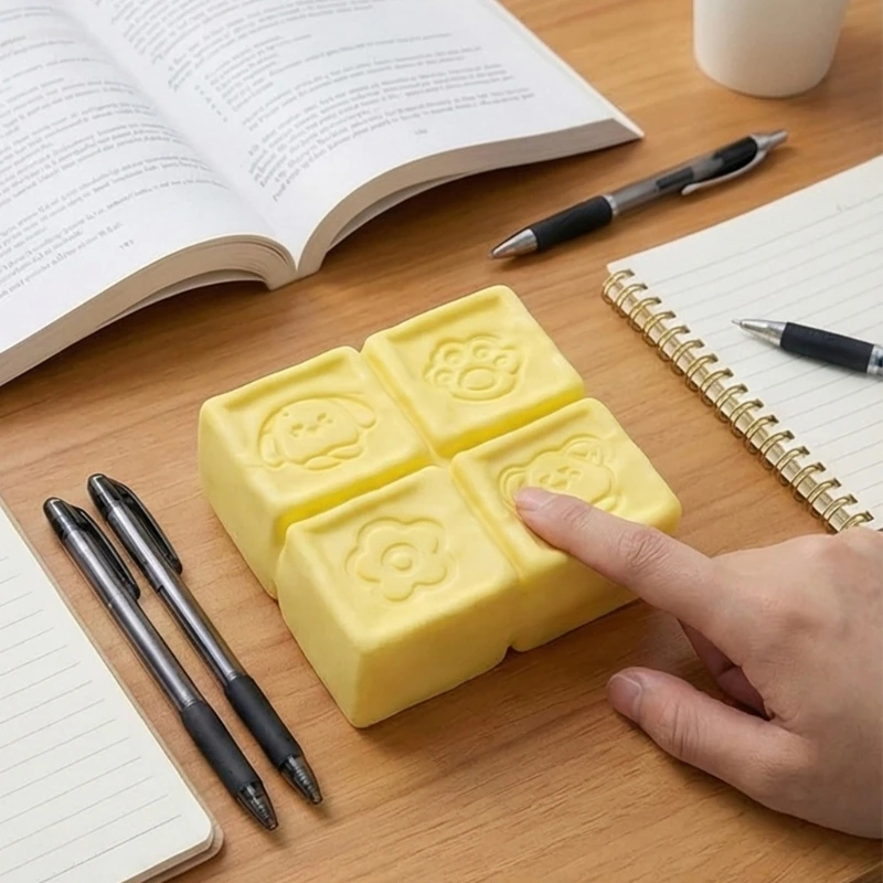 Macio lento subindo alívio do estresse squeeze brinquedo bloco leite para adultos e crianças seguro descompressão brinquedo