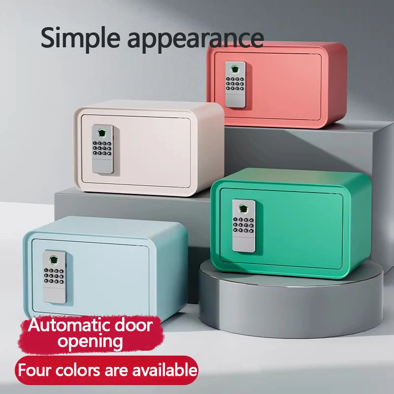 Electronic password safe, automatic opening safety deposit box, household small wall-mounted office anti-theft, all-steel