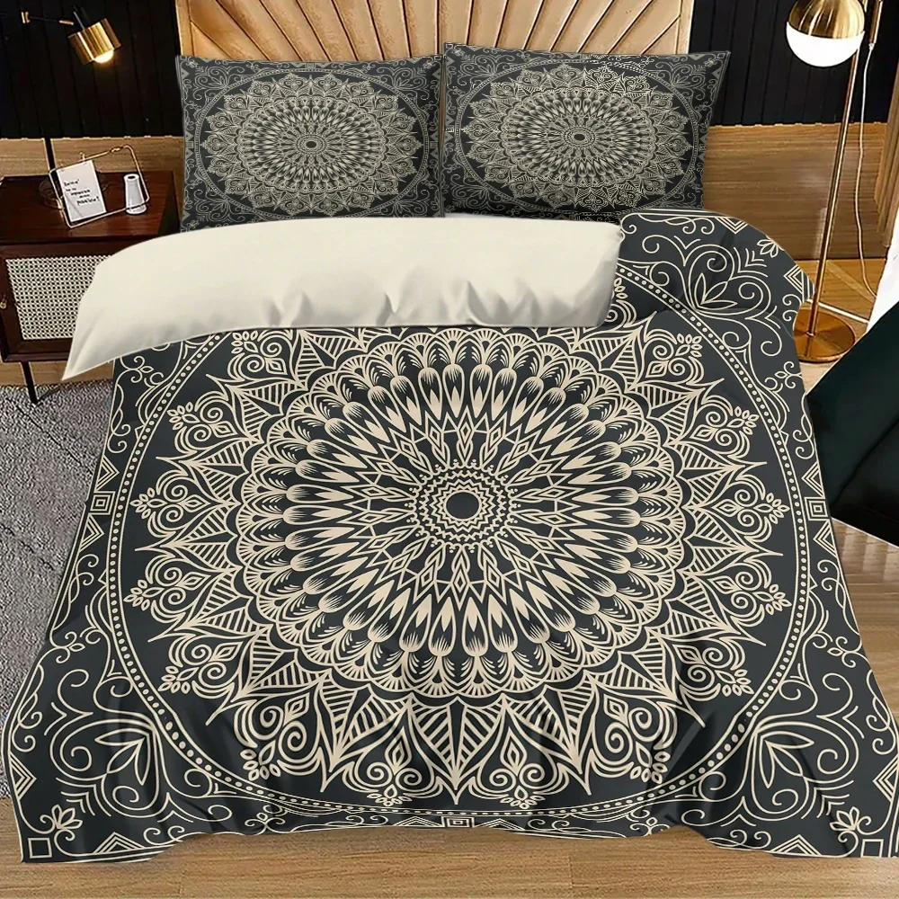 

Набор одеял с принтом в стиле ретро из 3 предметов — в комплект входит 1 пододеяльник и 2 наволочки (без наполнителя)