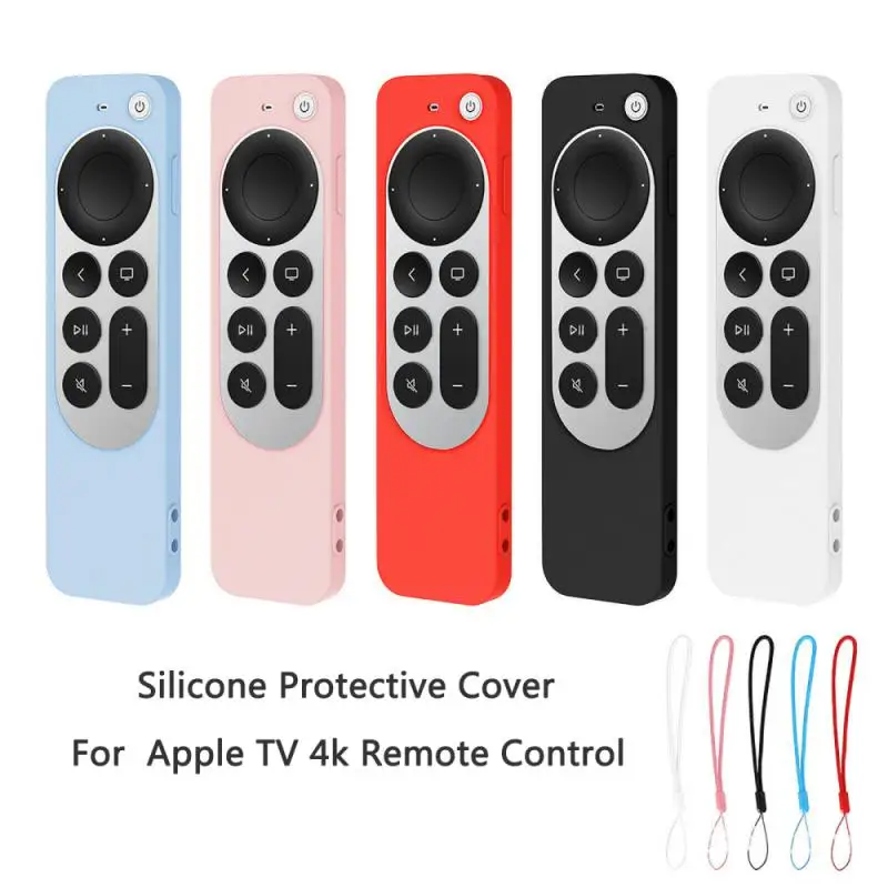 All Inclusive Case For Apple TV 4K 2023 Remote Controller Silicone Dustproof Protective Cover Sleeve Skin Accessories For Remote