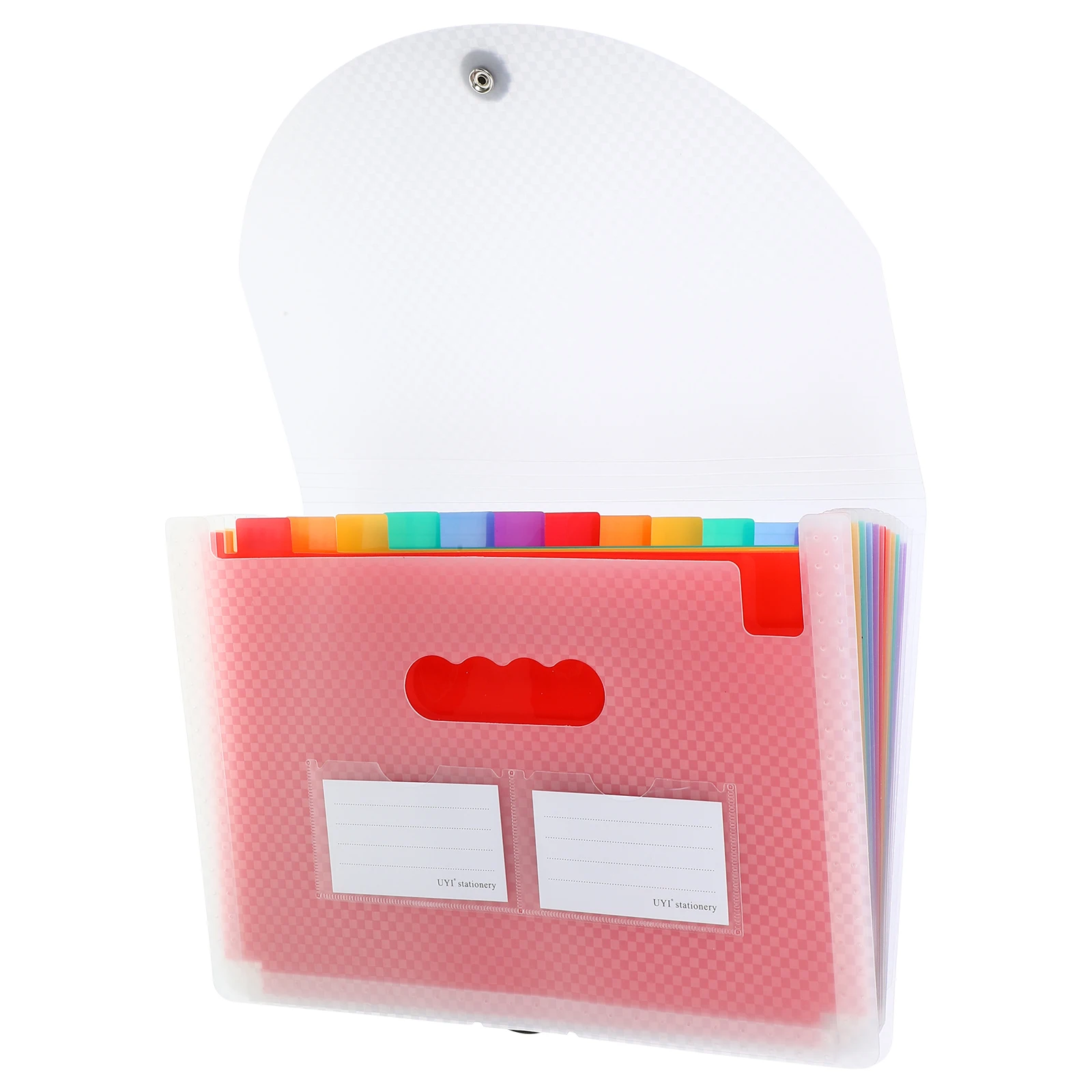 

Lovely Large Capacity Accordion File Folder Storage Organizer Multi Pocket Document Folder Portable Data File Bag With Button