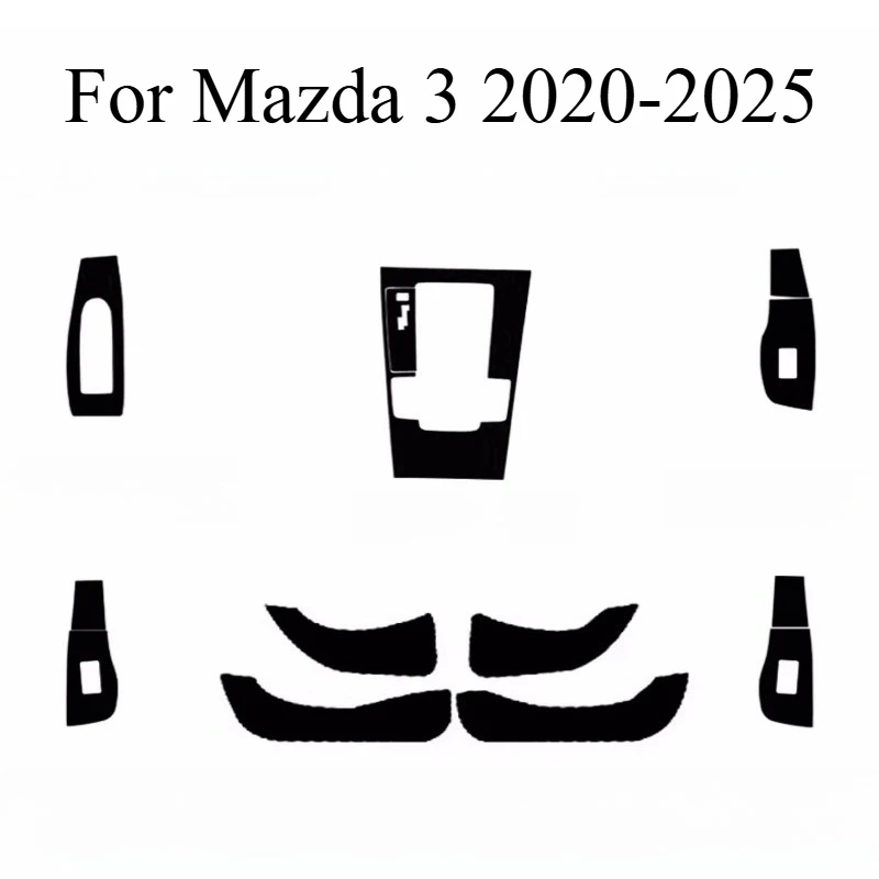 For Mazda 3 2020-2025 Central Control Film Next Generation Car Interior Protection Gear Sticker Decoration Interior Accessories