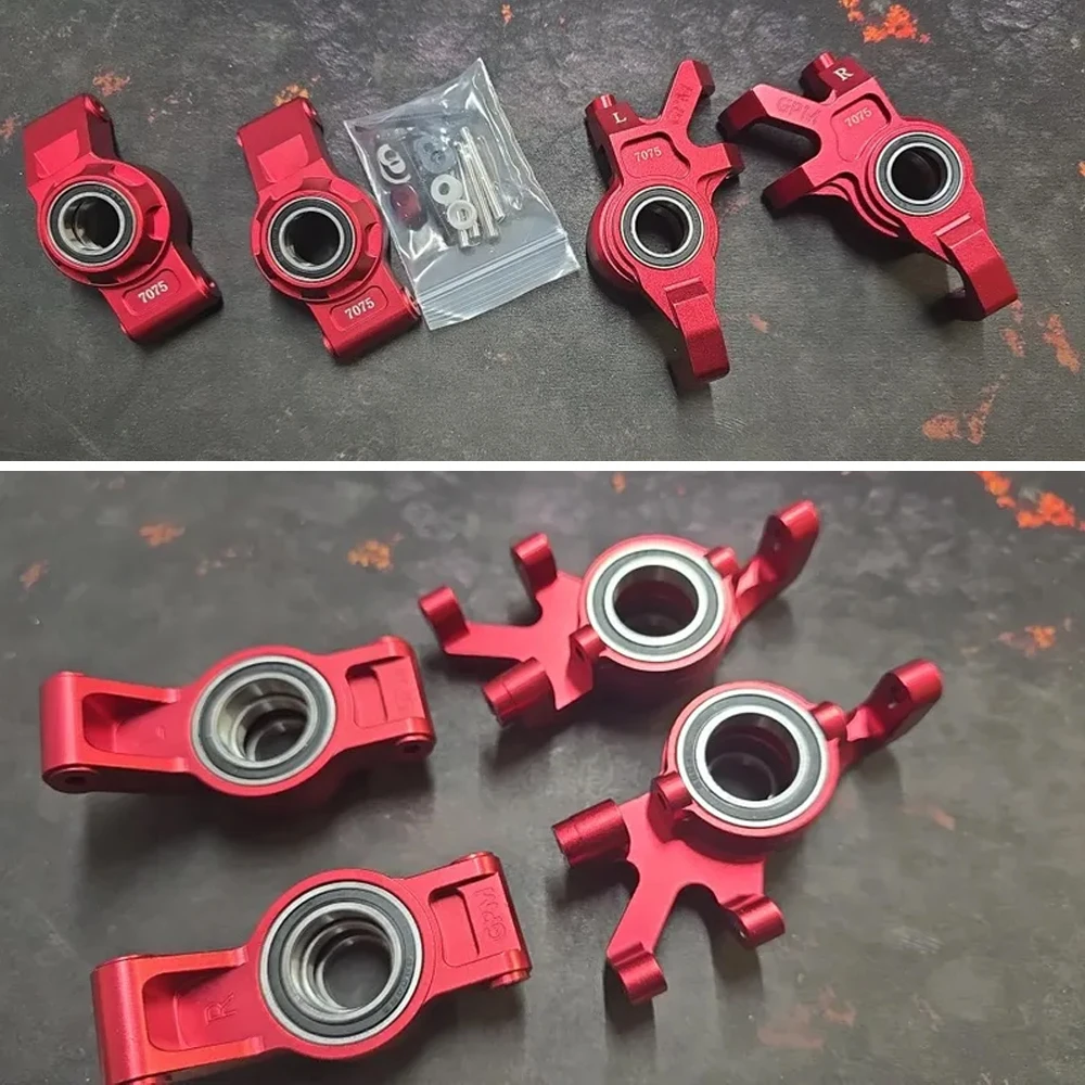 

GPM Metal Front Steering Blocks 7737X 7836 Rear Steering Cup Carriers 7852 7752X for Traxxas 1/6 XRT 1/5 X-MAXX X-Monster 8S