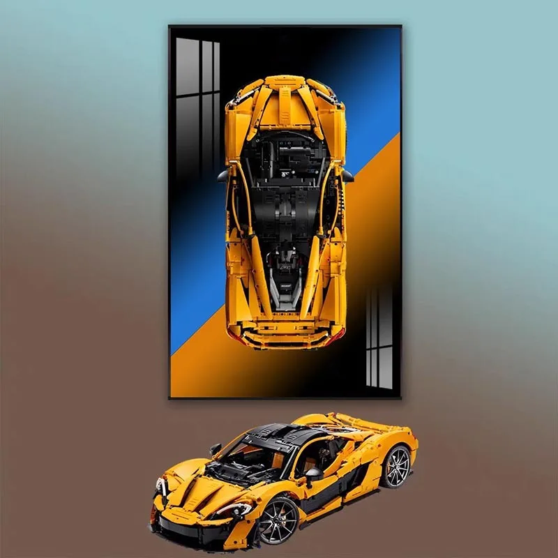 

31,5-дюймовое настенное крепление для модели LEGO 42172, настенное крепление для модели автомобиля McLaren P1 Building Blocks