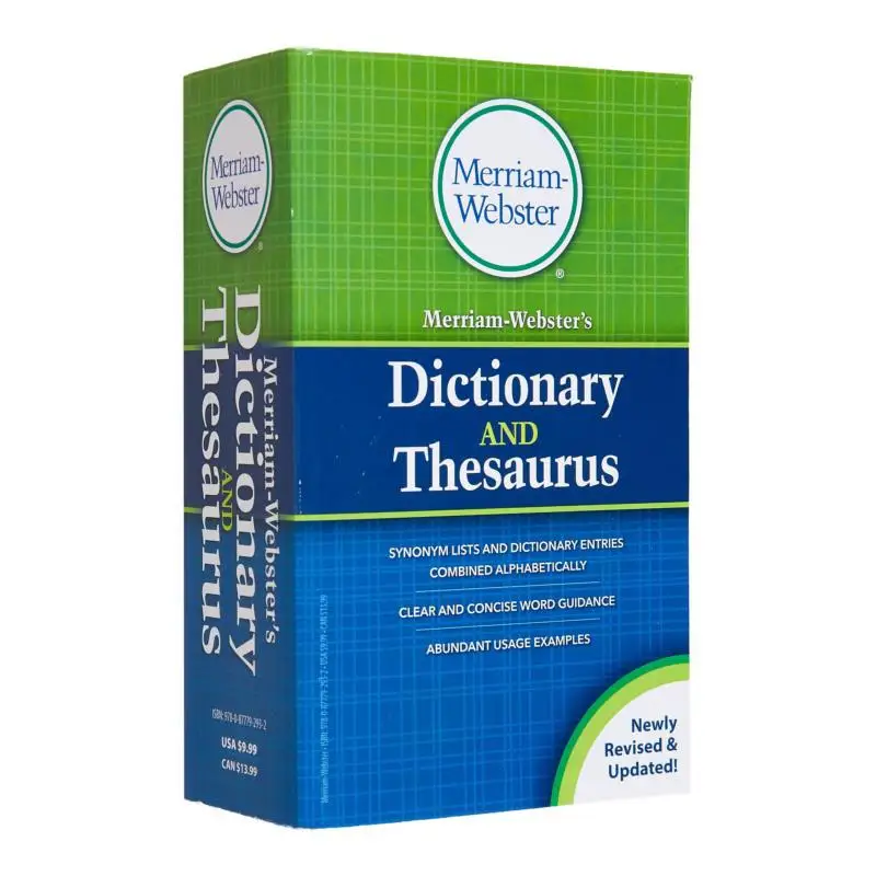 قاموس MerriamWebsters وThesaurus 2020 MerriamWebster MerriamWebster 9780877792932 كتاب #1