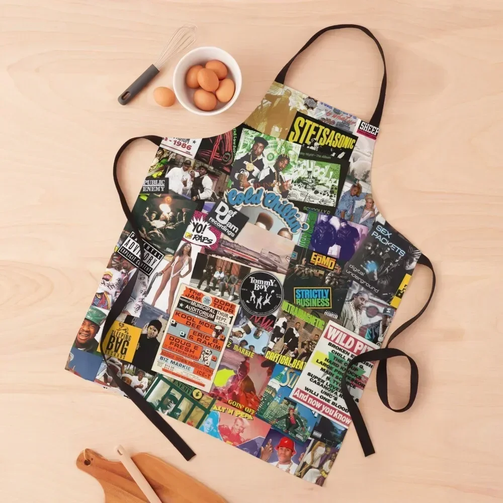 

Old School Hip Hop Apron For Hairdresser Customizable Woman professional hairdresser Kitchen Apras For Women Apron