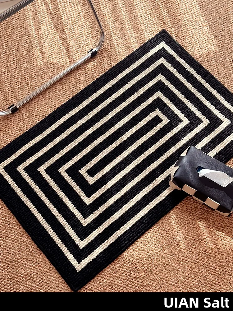 

Bla Modern Simple Circle Floing Anti-Slip Entrance Mat Kitchen Batoom Bedroom Carpet Home Decorative Rugs Floor Cover