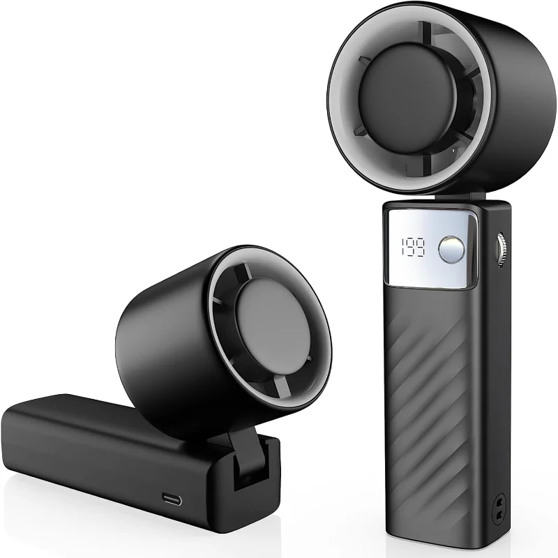 

Ручной турбовентилятор YOSHENMO, мощные портативные вентиляторы [макс. охлаждение 20 часов], мини-вентиляторы, 105 г. ° Персональный аккумуляторный вентилятор, 1-199 скорости,