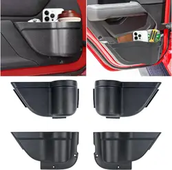 4PCS Front and Rear Door Storage Pockets for Jeep Wrangler JK Accessories 2011-2018 for Jeep JK Accessories 2/4 Door