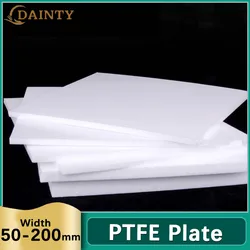 PTFE Sheet High Temperature Resistant Square PTFE Plate Board Block Polytef Plate Anti-Corrosion Panel Width 50-200mm Customized